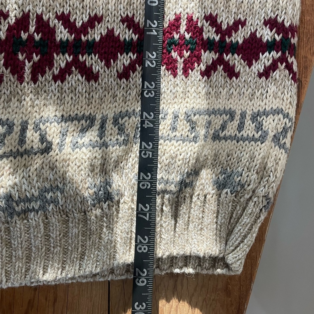 Vtg 90s Abercrombie & Fitch The Big Sweater Chunky Cotton Blend Pullover Men’s L - Picture 6 of 8